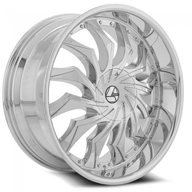 Azara Aza-515 24x9 Blank +18 Cb 78.1 Chrome-dt 6x135